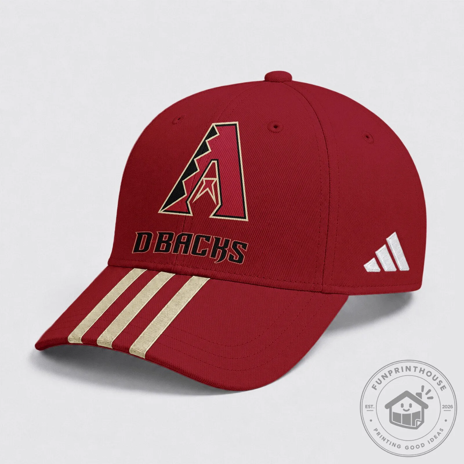 Arizona Diamondbacks MLB Signature Triple Stripe Fan Baseball Cap Hat
