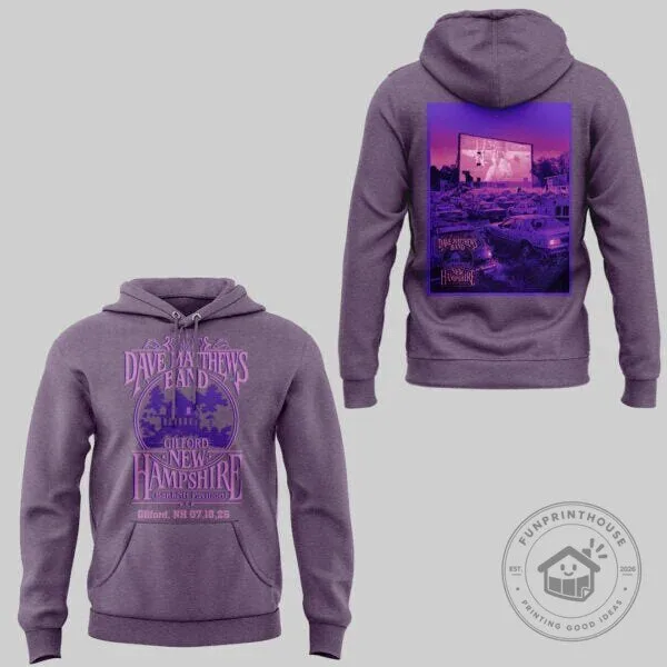 Dave Matthews Band Gilford New Hampshire Summer Tour 2026 Concert Hoodie 7 Dave Matthews Band Gilford New Hampshire Summer Tour 2026 Concert Hoodie