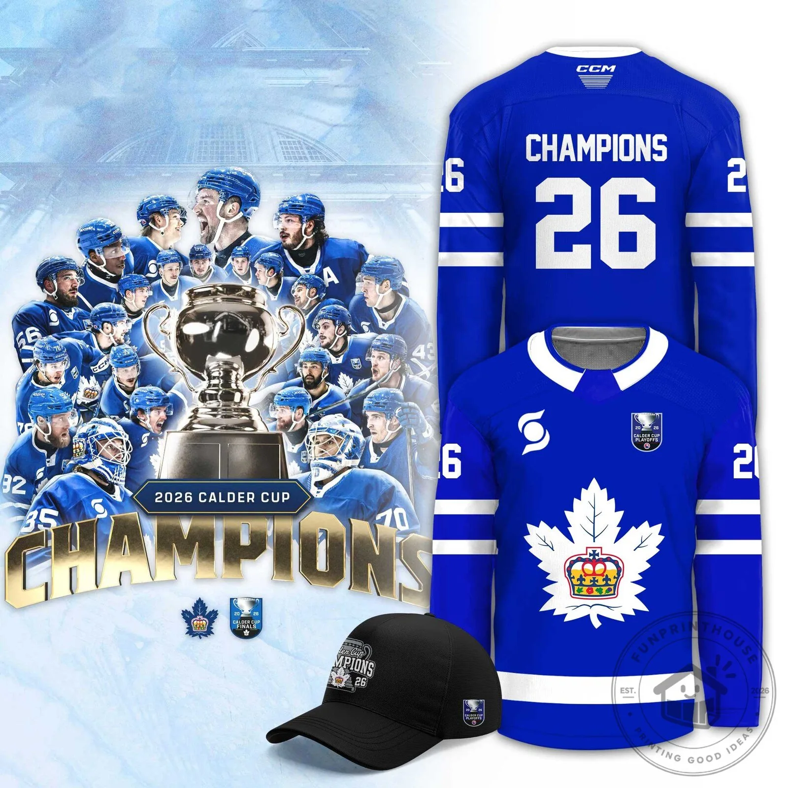 …🏆Toronto Marlies 2026 Calder Cup Champions Limited Jersey