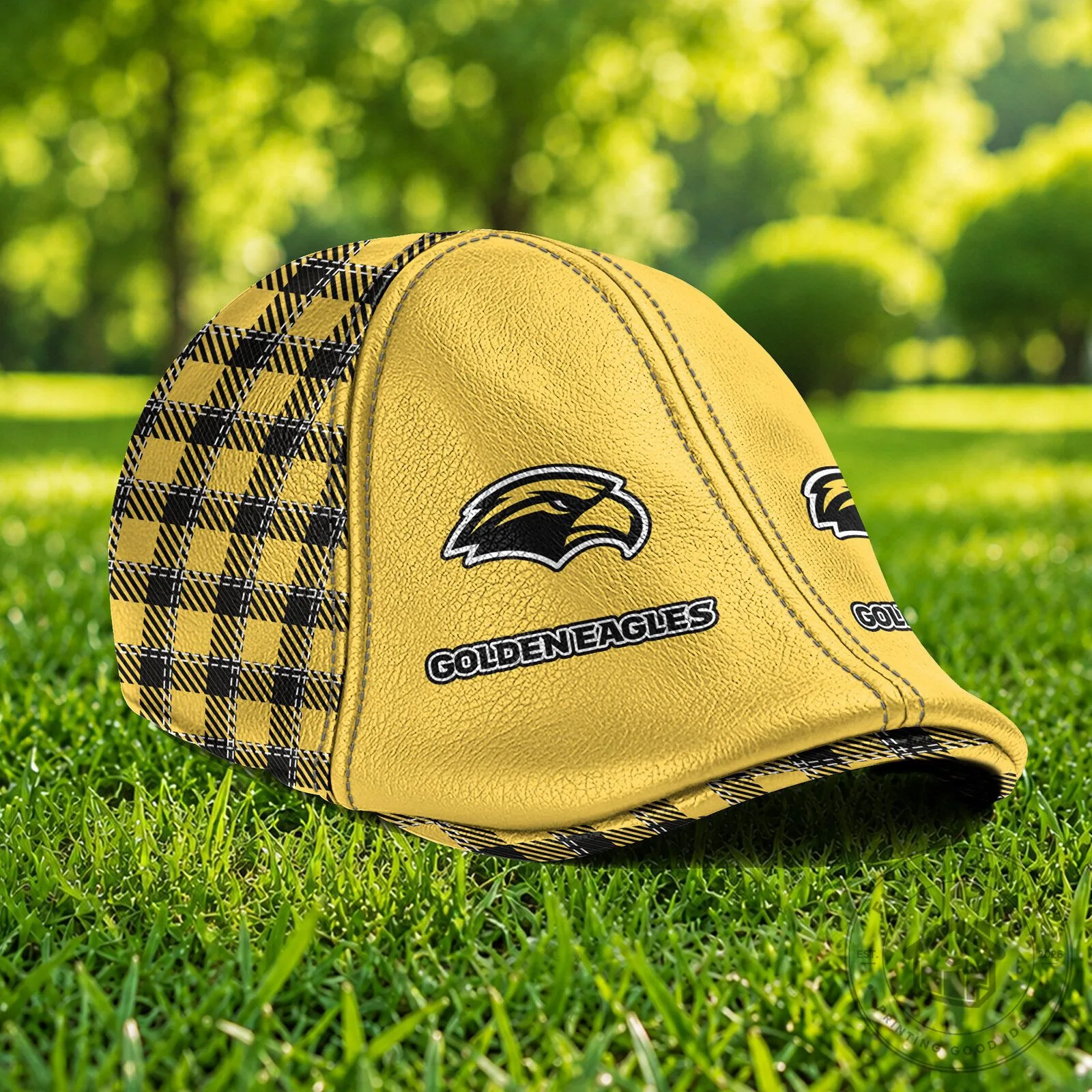 Southern Miss Golden Eagles NCAA Custom Name Plaid Golf Cap Hat 9 Southern Miss Golden Eagles NCAA Custom Name Plaid Golf Cap Hat