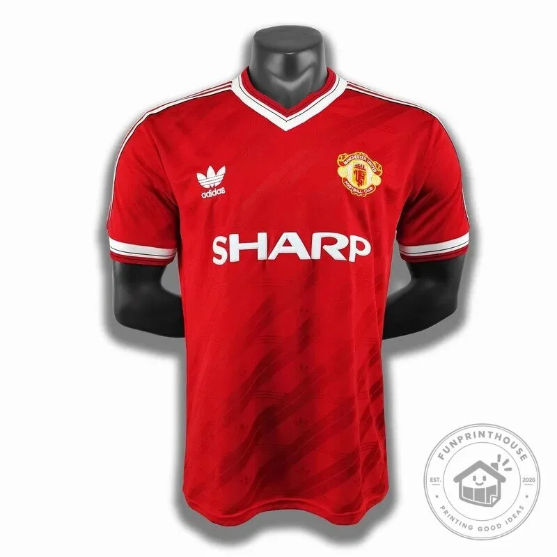Manchester United 1986-1988 Home Retro Football Jersey
