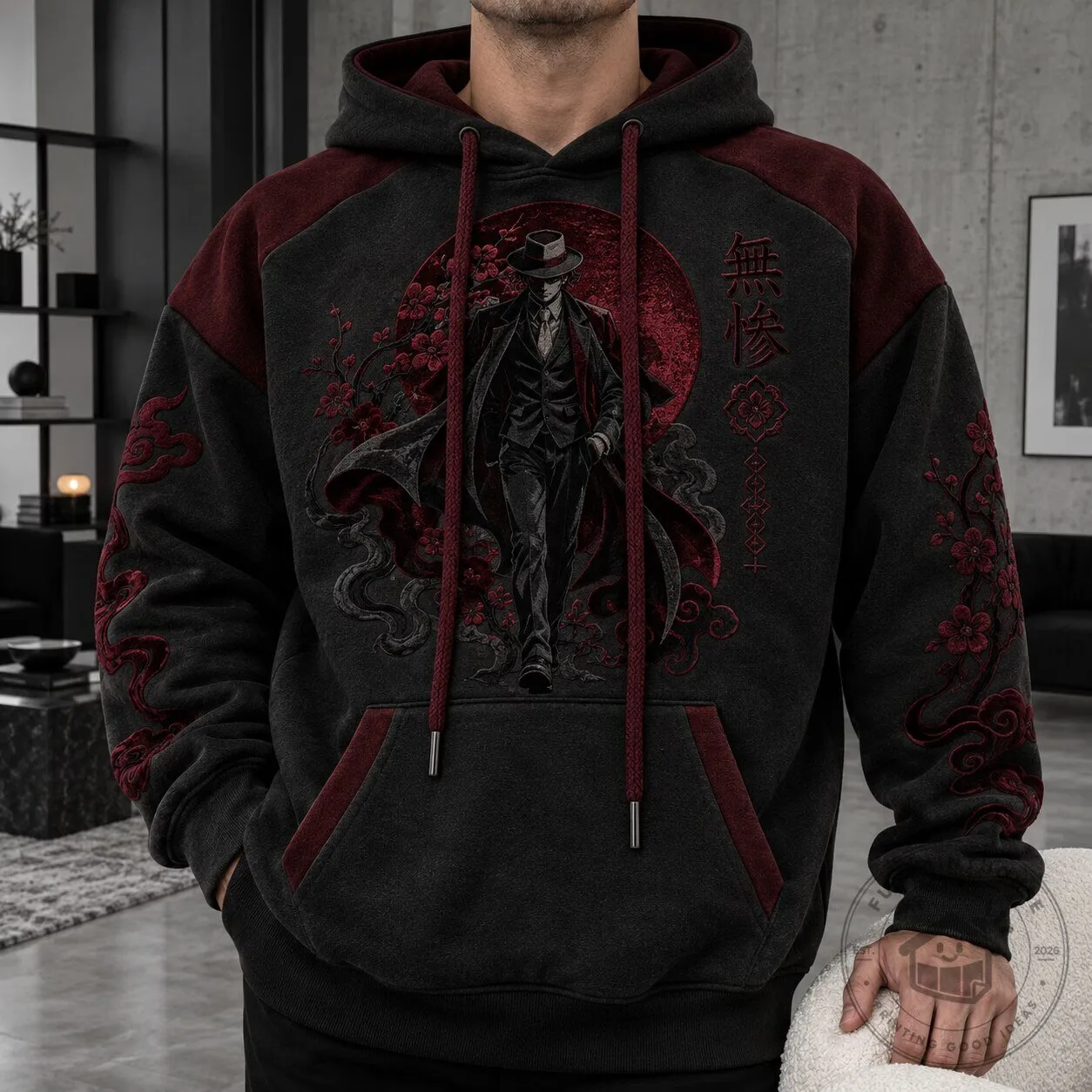 Anime Demon Slayer Muzan Kibutsuji Japanese Art Hoodie