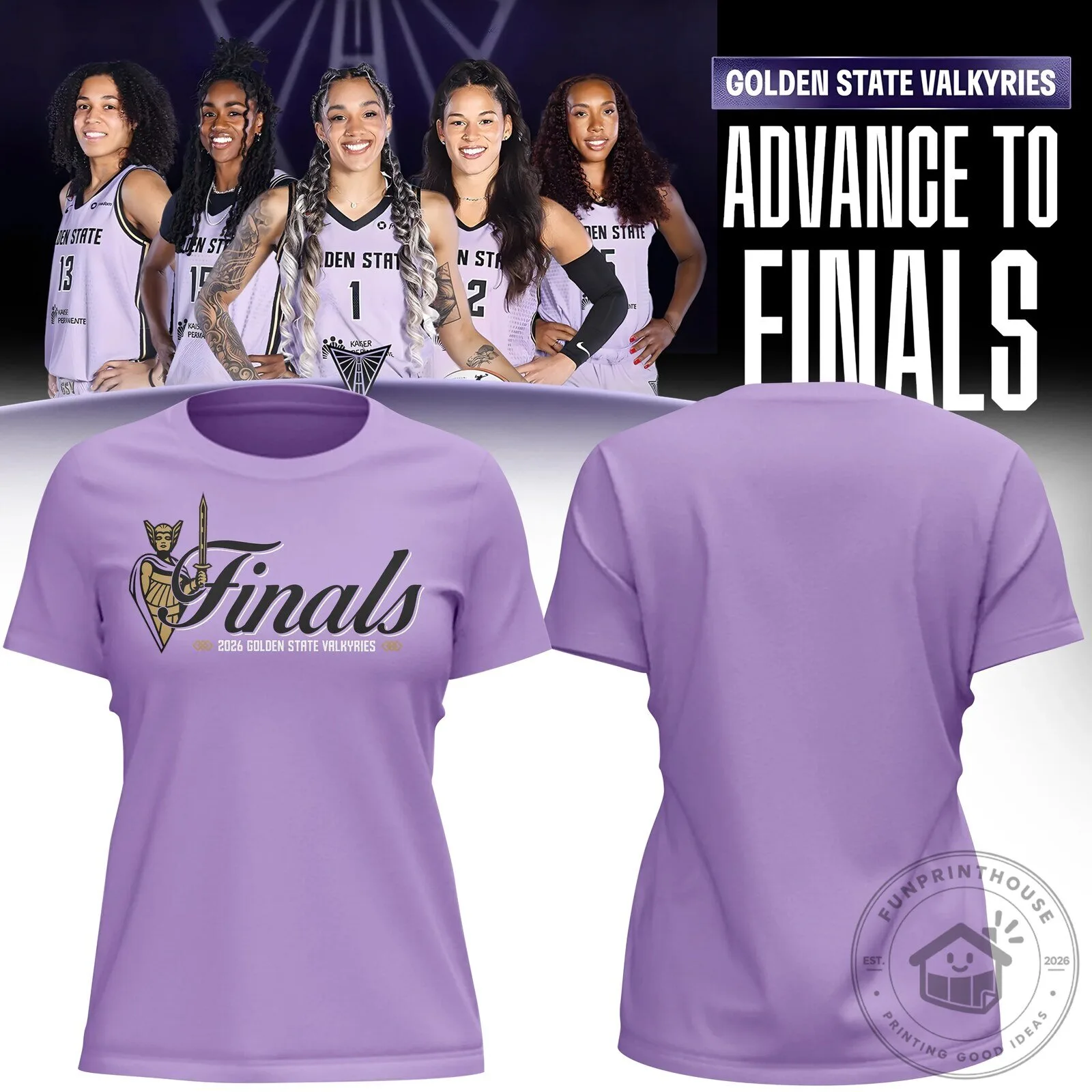 Golden State Valkyries 2026 Finals Violet Women’s T-Shirt