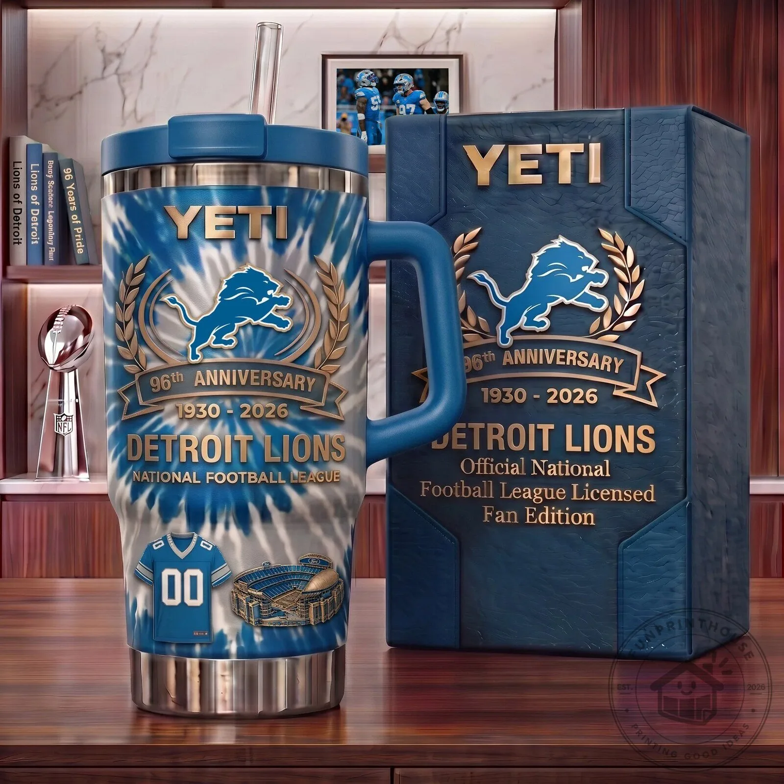 Detroit Lions 96th Anniversary National Football League Fan Tumbler