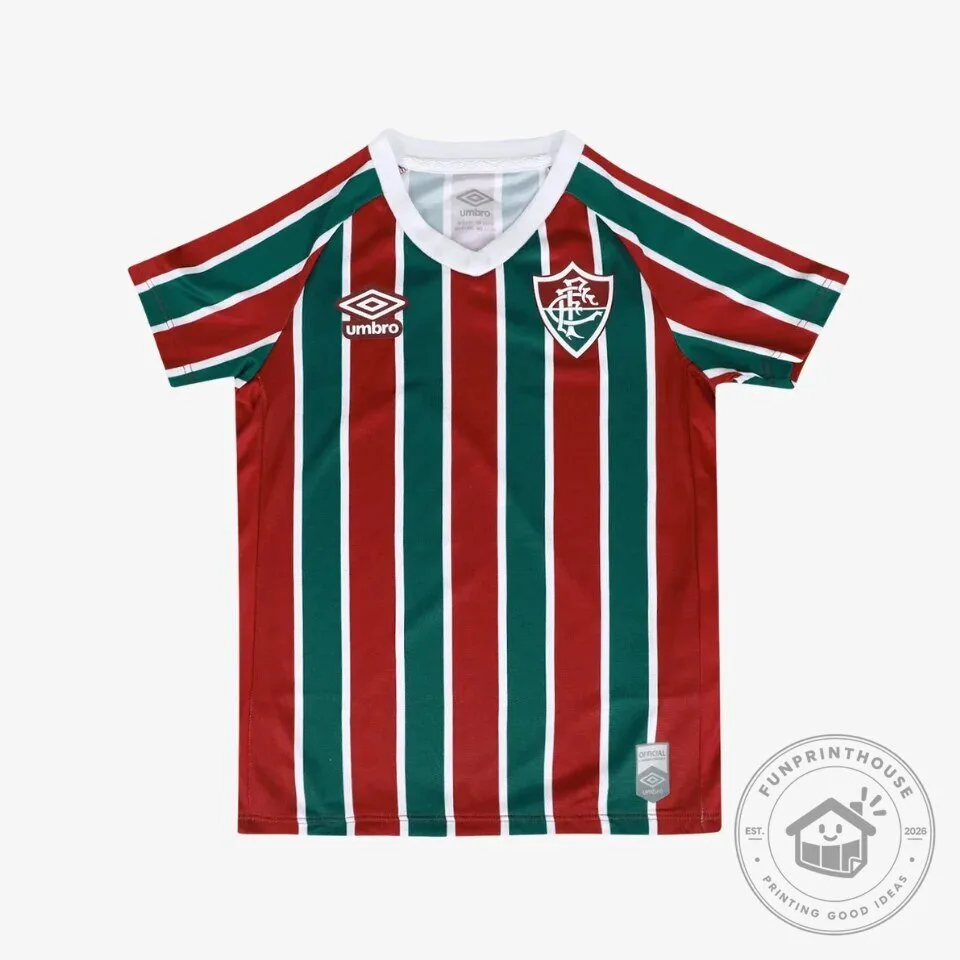 Fluminense Football Club Home Kit 2025-2026 Kids Soccer Jersey and Shorts Set 8 Fluminense Football Club Home Kit 2025-2026 Kids Soccer Jersey and Shorts Set